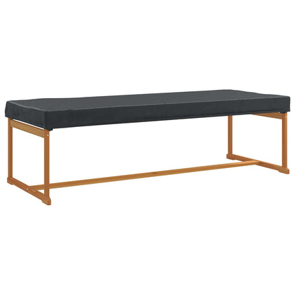 Bordskydd Enfärgad Svart 242 x 102 x 15 cm tyg