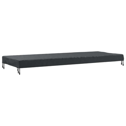 Bordskydd Enfärgad Svart 242 x 102 x 15 cm tyg