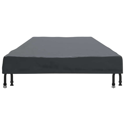 Bordskydd Enfärgad Svart 242 x 102 x 15 cm tyg