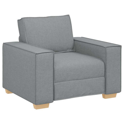 Soffa ljusgrå 100x78x84 cm tyg