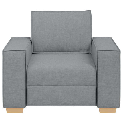 Soffa ljusgrå 100x78x84 cm tyg