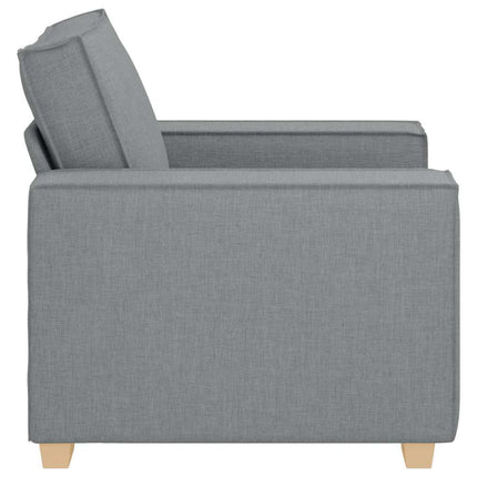 Soffa ljusgrå 100x78x84 cm tyg