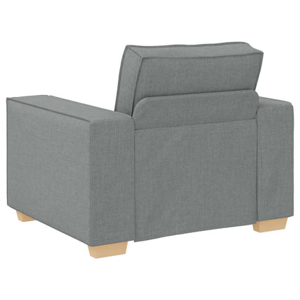 Soffa ljusgrå 100x78x84 cm tyg