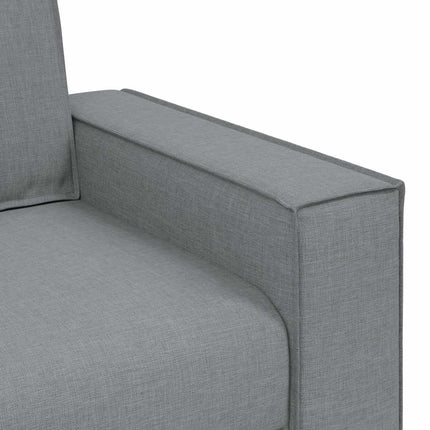 Soffa ljusgrå 100x78x84 cm tyg