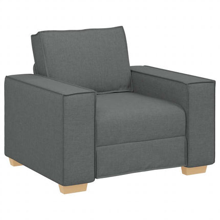 Soffa mörkgrå 100x78x84 cm tyg