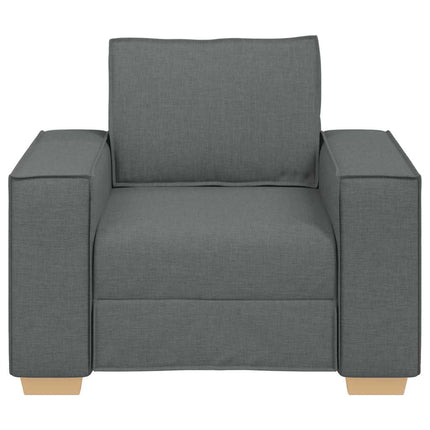 Soffa mörkgrå 100x78x84 cm tyg