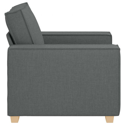 Soffa mörkgrå 100x78x84 cm tyg