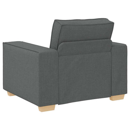 Soffa mörkgrå 100x78x84 cm tyg