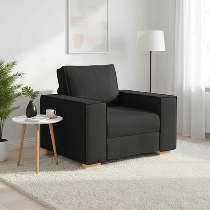 Soffa svart 100x78x84 cm tyg