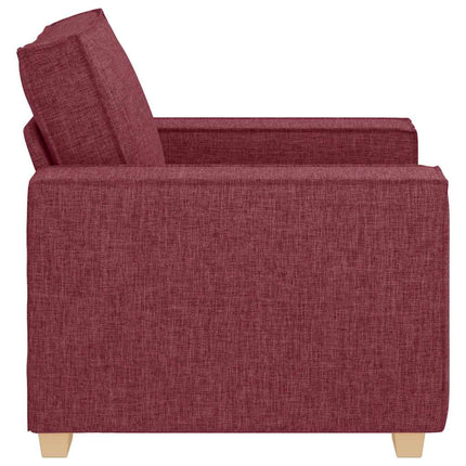 Soffa vinröd 100x78x84 cm tyg