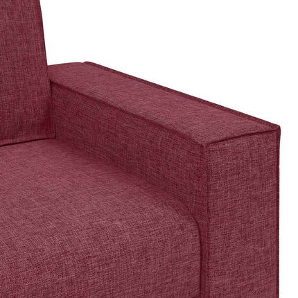 Soffa vinröd 100x78x84 cm tyg