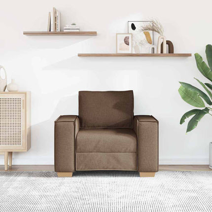Soffa brun 100x78x84 cm tyg
