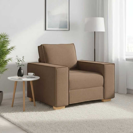 Soffa brun 100x78x84 cm tyg