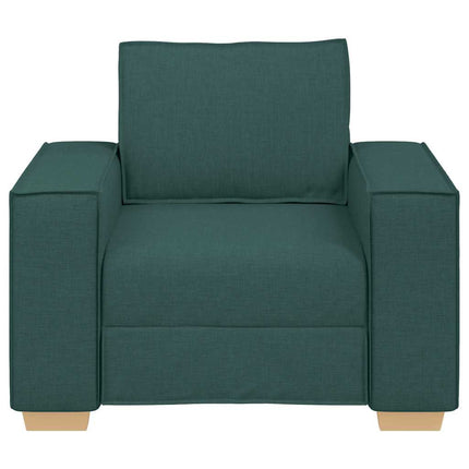 Soffa mörkgrön 100x78x84 cm tyg