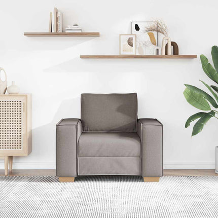 Soffa taupe 100x78x84 cm tyg