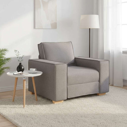 Soffa taupe 100x78x84 cm tyg