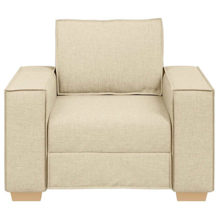 Soffa krämfärgad 100x78x84 cm tyg