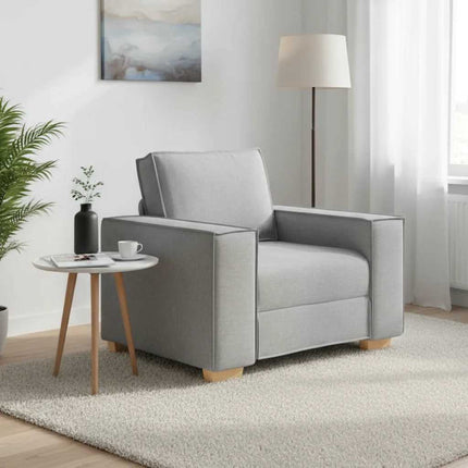 Soffa molngrå 100x78x84 cm tyg