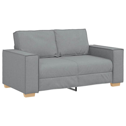 2-sitssoffa ljusgrå 160x78x84 cm tyg