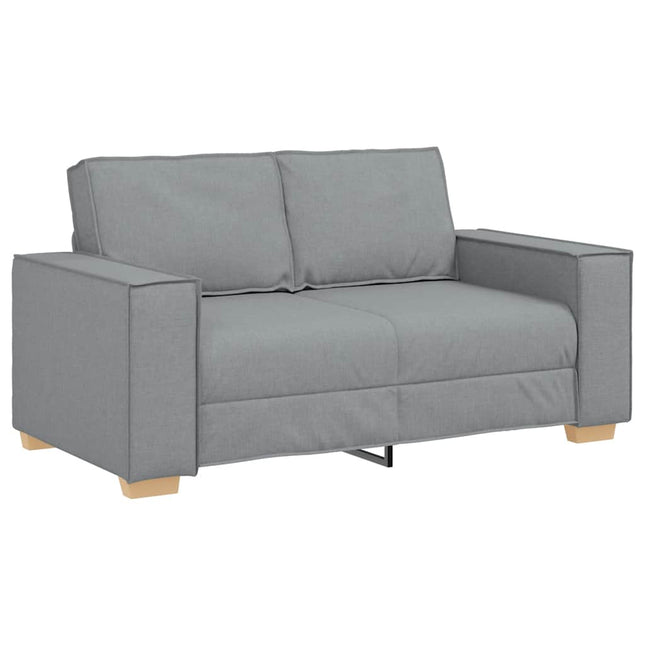 2-sitssoffa ljusgrå 160x78x84 cm tyg