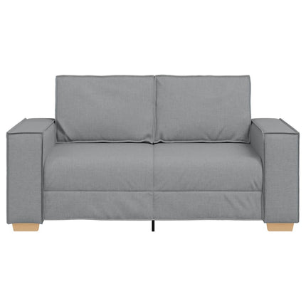 2-sitssoffa ljusgrå 160x78x84 cm tyg