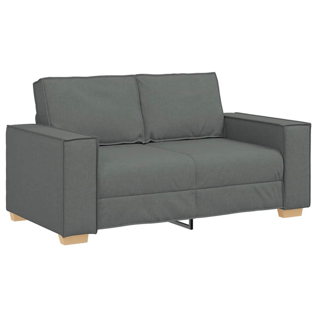 2-sitssoffa mörkgrå 160x78x84 cm tyg