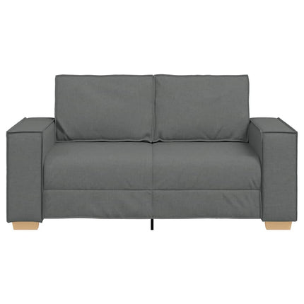 2-sitssoffa mörkgrå 160x78x84 cm tyg