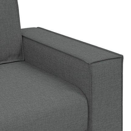 2-sitssoffa mörkgrå 160x78x84 cm tyg
