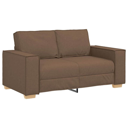 2-sitssoffa brun 160x78x84 cm tyg
