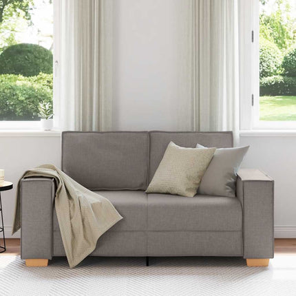2-sitssoffa taupe 160x78x84 cm tyg