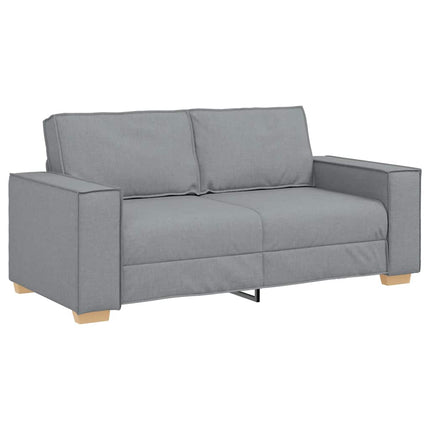 2-sitssoffa ljusgrå 180x78x84 cm tyg