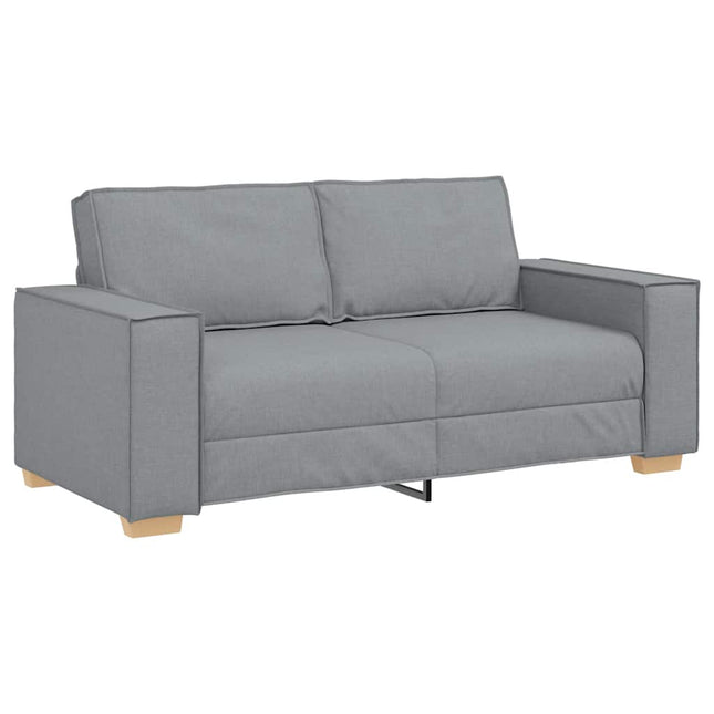 2-sitssoffa ljusgrå 180x78x84 cm tyg