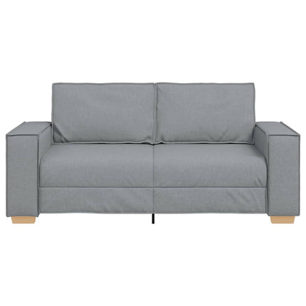 2-sitssoffa ljusgrå 180x78x84 cm tyg