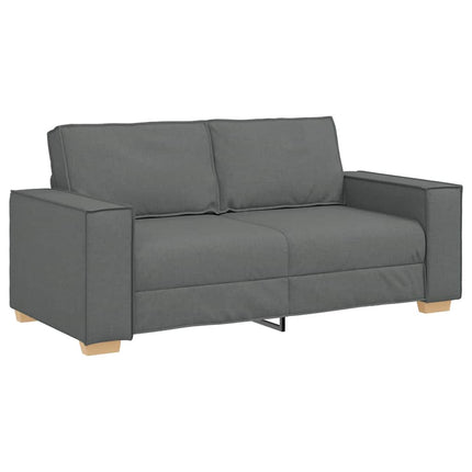 2-sitssoffa mörkgrå 180x78x84 cm tyg