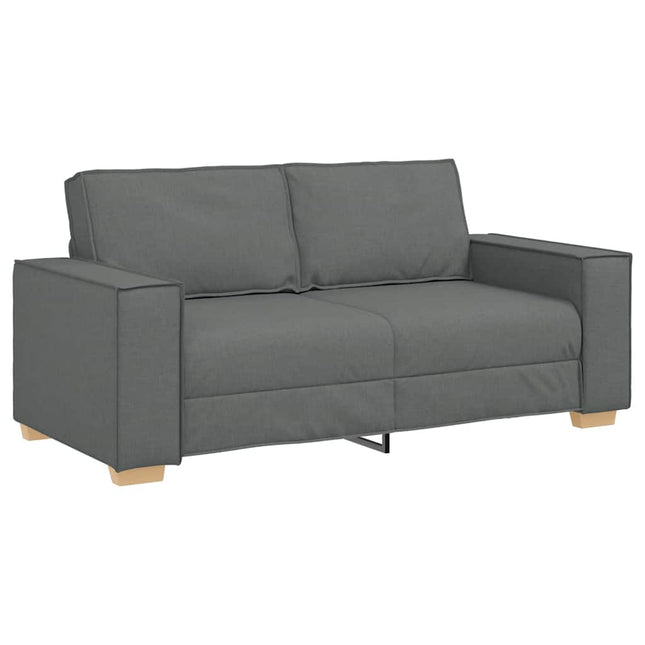 2-sitssoffa mörkgrå 180x78x84 cm tyg