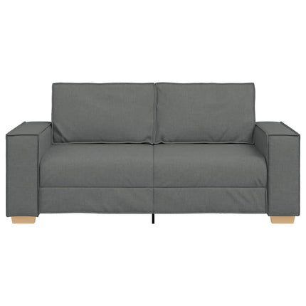 2-sitssoffa mörkgrå 180x78x84 cm tyg