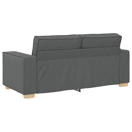 2-sitssoffa mörkgrå 180x78x84 cm tyg