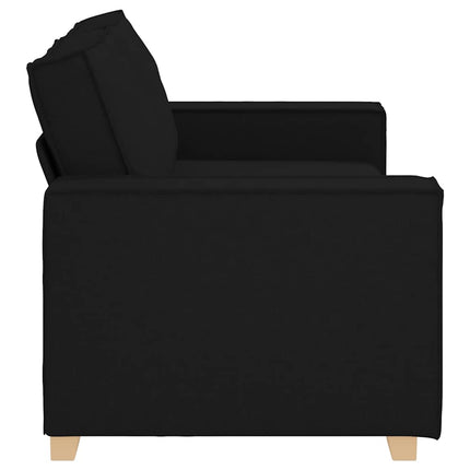 2-sitssoffa svart 180x78x84 cm tyg