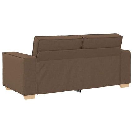 2-sitssoffa brun 180x78x84 cm tyg