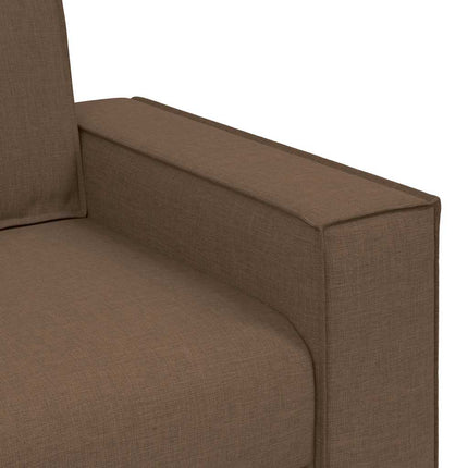 2-sitssoffa brun 180x78x84 cm tyg