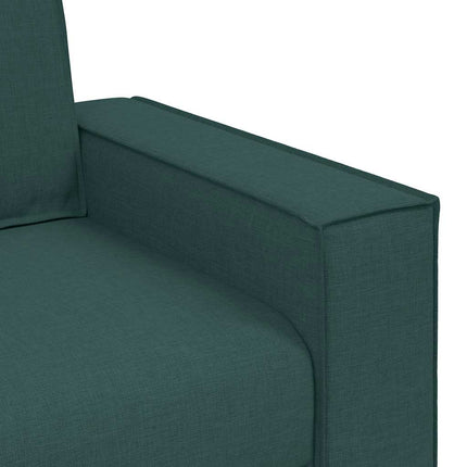 2-sitssoffa mörkgrön 180x78x84 cm tyg