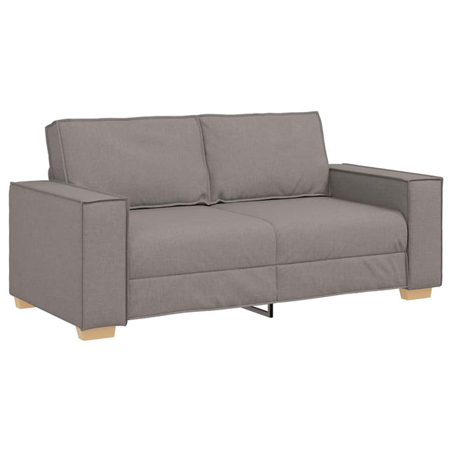 2-sitssoffa taupe 180x78x84 cm tyg