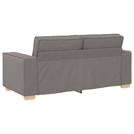 2-sitssoffa taupe 180x78x84 cm tyg