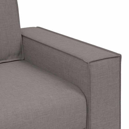 2-sitssoffa taupe 180x78x84 cm tyg