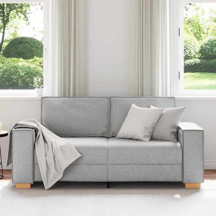 2-sitssoffa molngrå 180x78x84 cm tyg