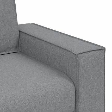 3-sitssoffa ljusgrå 220x78x84 cm tyg