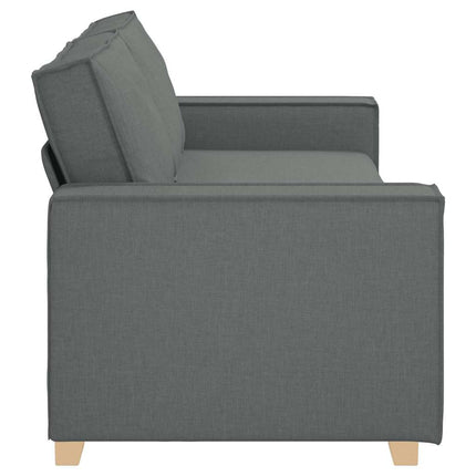 3-sitssoffa mörkgrå 220x78x84 cm tyg