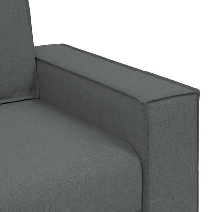 3-sitssoffa mörkgrå 220x78x84 cm tyg