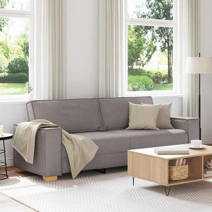 3-Sits soffa Taupe 220 cm tyg