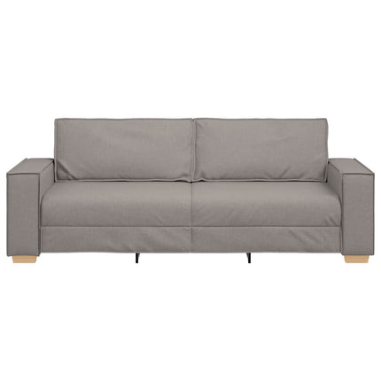3-Sits soffa Taupe 220 cm tyg